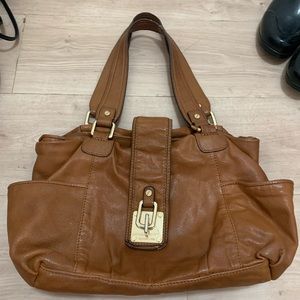 Vintage Michael Kors tan leather handbag